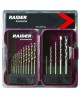 Set 17 burghie HSS combinate metal si beton 1.5 - 10 mm Raider