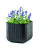 CURVER. Ghiveci imitatie lemn CUBE PLANTER L 