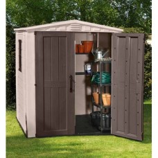 CURVER. Casuta gradina Factor 6 x 6 cu usa dubla 