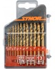 Set 13 burghie pentru metal din titan HSS 1.5 mm-6.5 mm STHOR