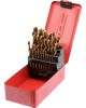 Set 25 burghie pentru metal din titan HSS 1 mm-13 mm STHOR