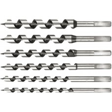 Set 6 burghie elicoidale pentru lemn Sthor Set 6 burghie elicoidale pentru lemn Sthor
