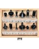 Set 12 freze pentru lemn VOREL