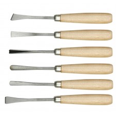 Set 6 dalti curbate pentru lemn 160 mm VOREL