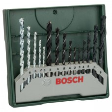 Bosch Miniset X-Line Set 15 burghie, mixte, 3-8 mm