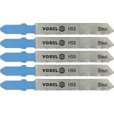 Set 5 panze pentru fierastrau pendular pentru metal 76 mm 21 TPI VOREL