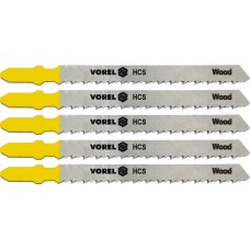 Set 5 panze pentru fierastrau pendular lemn si PAL 100 mm 10 TPI VOREL