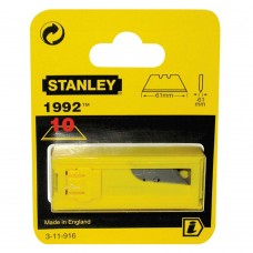 Set 10 lame trapezoidale cu orificiu 1991 STANLEY. Set 10 lame trapezoidale cu orificiu 1991 STANLEY.