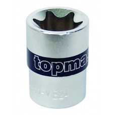 Tubulara scurta 1/4" x E6 stea CRV Topmaster Profesional