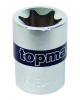 Tubulara scurta 1/2" x E8 stea CRV Topmaster Profesional
