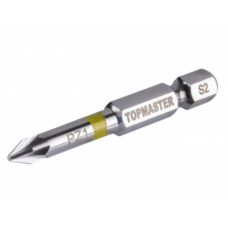 TOPMASTER Set 2 biti stea PZ1 prindere hexagonala 1/4" lungime 50 mm