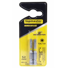 TOPMASTER Set 2 biti Torx T20, T30, prindere hexag..