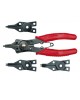 Cleste pentru inele de siguranta si 4 capete 150 mm VOREL