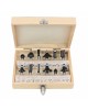 Set 12 freze profilate pentru lemn tija 8 mm HIKOKI