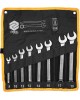 Set 8 chei combinate satinate CrV 6-19 mm VOREL