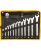 Set 12 chei combinate satinate CrV 6-22 mm VOREL