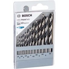 BOSCH HSS PointTeQ Set 13 burghie spirale pentru gauri metal BOSCH HSS PointTeQ Set 13 burghie spirale pentru gauri metal