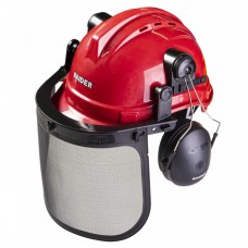 RAIDER Casca de protectie, viziera cu plasa si protectie urechi RAIDER Casca de protectie, viziera cu plasa si protectie urechi