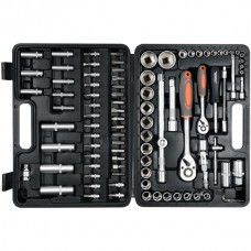 STHOR Trusa tubulare 94 piese prindere patrat 1/4" si 1/2"