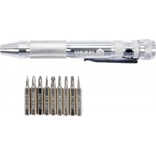 Set surubelnita metalica cu biti 10 piese VOREL