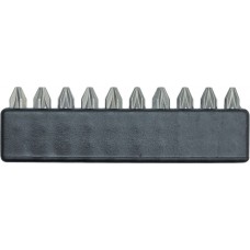Set 10 biti cu varf pozidrive PZ2x25 mm VOREL