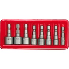 Set 8 tubulare cu prindere bit 13 mm CrV VOREL