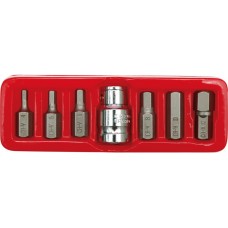 Trusa 7 piese bituri hexagonale CrV 
