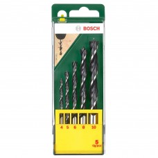 BOSCH Set 5 burghie pentru lemn, 4-10 mm..
