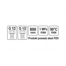 71804 FALA Racord flexibil F/F 1/2" 1/2"..