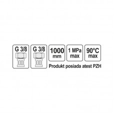 71819 FALA Racord flexibil F/F 3/8" 3/8"..