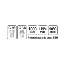 71838 FALA Racord flexibil F/M 3/8" 3/8"..