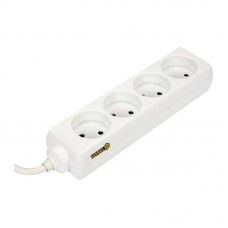 72486 VOREL Prelungitor electric cu 4 prize, lungime 1.5 m, alb