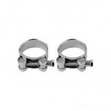 VOREL Set 2 coliere cu surub zincat, diametru strangere 38-41 mm, latime 20 mm