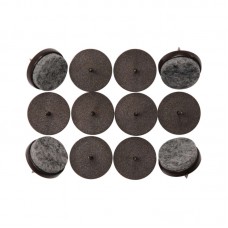 74922 VOREL Picioruse din pasla pentru mobilier, diametru 24 mm, 12 bucati