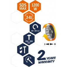  PowerUp Ciocan rotopercutor prindere SDS MAX pute..