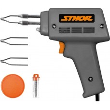 Pistol de lipit cu transformator 100 W si accesorii STHOR