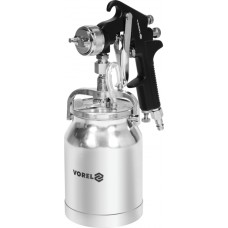 VOREL Pistol de vopsit cu rezervor metalic 1L
