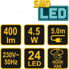 Vorel Lampa LED SMD pentru ateliere putere 4.5 W f..