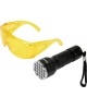 Kit lanterna led UV si ochelari de protectie VOREL