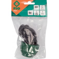FLO Conector pentru tevi PP, 90 grade GW, dimensiu.. FLO Conector pentru tevi PP, 90 grade GW, dimensiu..