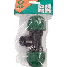 FLO Conector pentru tevi PP, dimensiune 25 mm x 3/.. FLO Conector pentru tevi PP, dimensiune 25 mm x 3/..