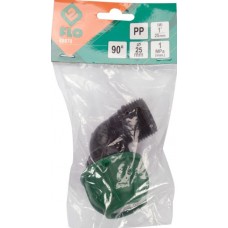 FLO Conector pentru tevi PP, 90 grade, dimensiune .. FLO Conector pentru tevi PP, 90 grade, dimensiune ..