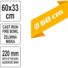 Yato Vatra din fonta dimensiuni 60 X 33 X 220 mm..