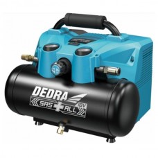 DED7077V DEDRA Compresor debit 90 l/min, presiune 8 bar, capacitate rezervor 6 L, compatibilitate acumulatori SAS ALL 18 V DED7077V DEDRA Compresor debit 90 l/min, presiune 8 bar, capacitate rezervor 6 L, compatibilitate acumulatori SAS ALL 18 V