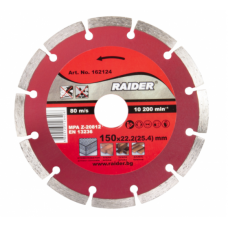 RAIDER Disc diamantat taiere uscata 150x22.2(25.4)mm RAIDER Disc diamantat taiere uscata 150x22.2(25.4)mm