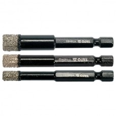 YATO Set 3 burghie diamantate 6-8-10 mm, prindere ..