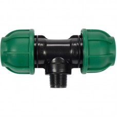 FLO Conector pentru tevi PP, dimensiune 25 mm x 1/2" x 25 mm, presiune 10 BAR