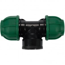 FLO Conector pentru tevi PP, dimensiune 25 mm x 1" x 25 mm, presiune 10 BAR