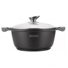 RL-BS24ML ROYALTY LINE Cratita cu capac, interior marmorat, capacitate 3.8 L, diametru 24 cm