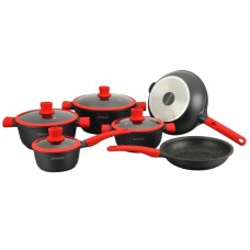 RL-NS1010M RED ROYALTY LINE Set oale cu interior marmorat si capac, 10 piese